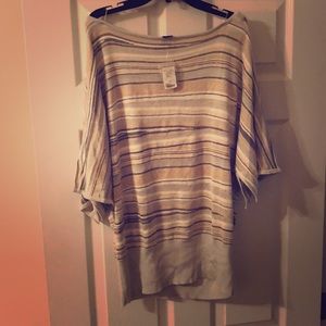 Glitter sweater blouse